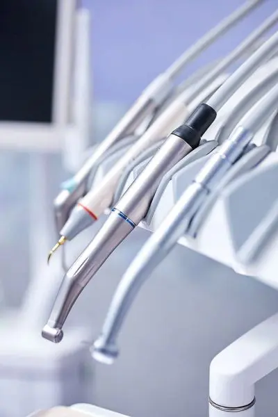view of dental tools ready for an exam view of dental tools ready for an exam